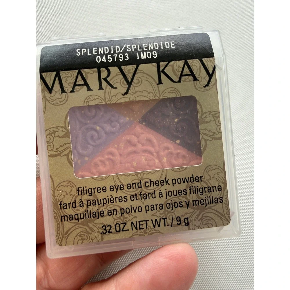 Mary Kay Splendid‎ Filigree Eye and Cheek Powder 0.32oz 9g Lavender Bronze Rose